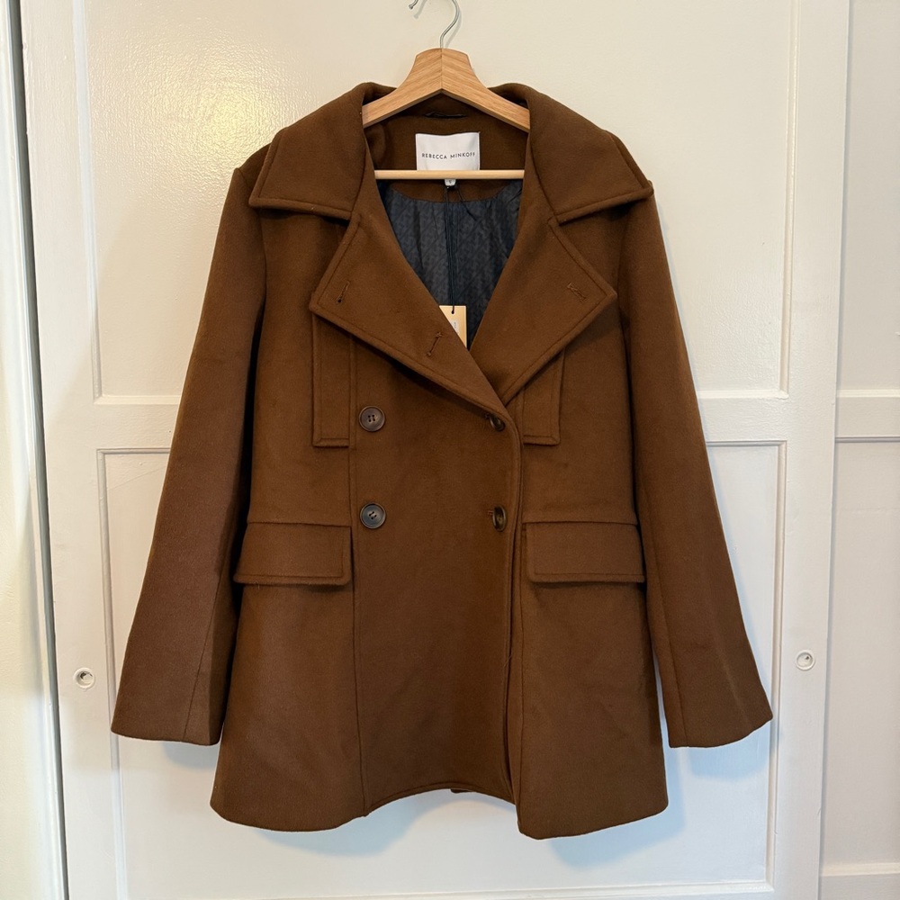 Rebecca Minkoff Pea Coat In Brown